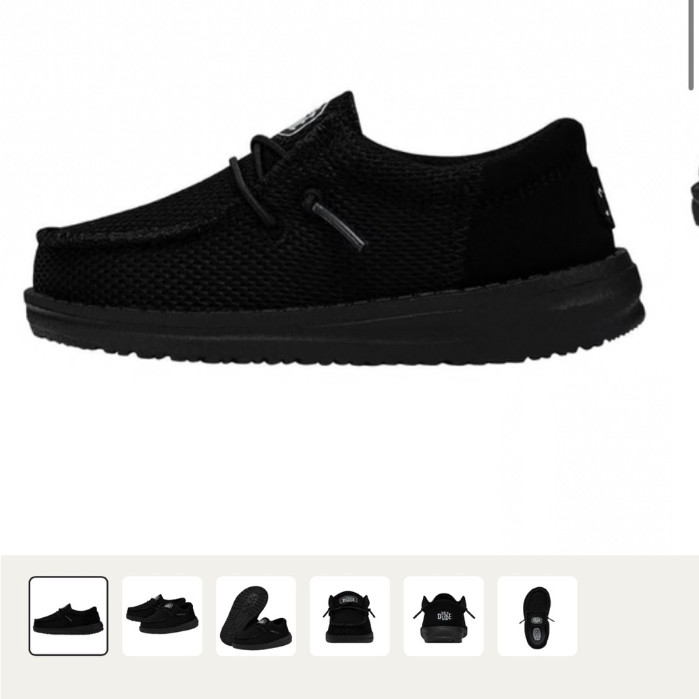 Hey Dude baby Black Loafers